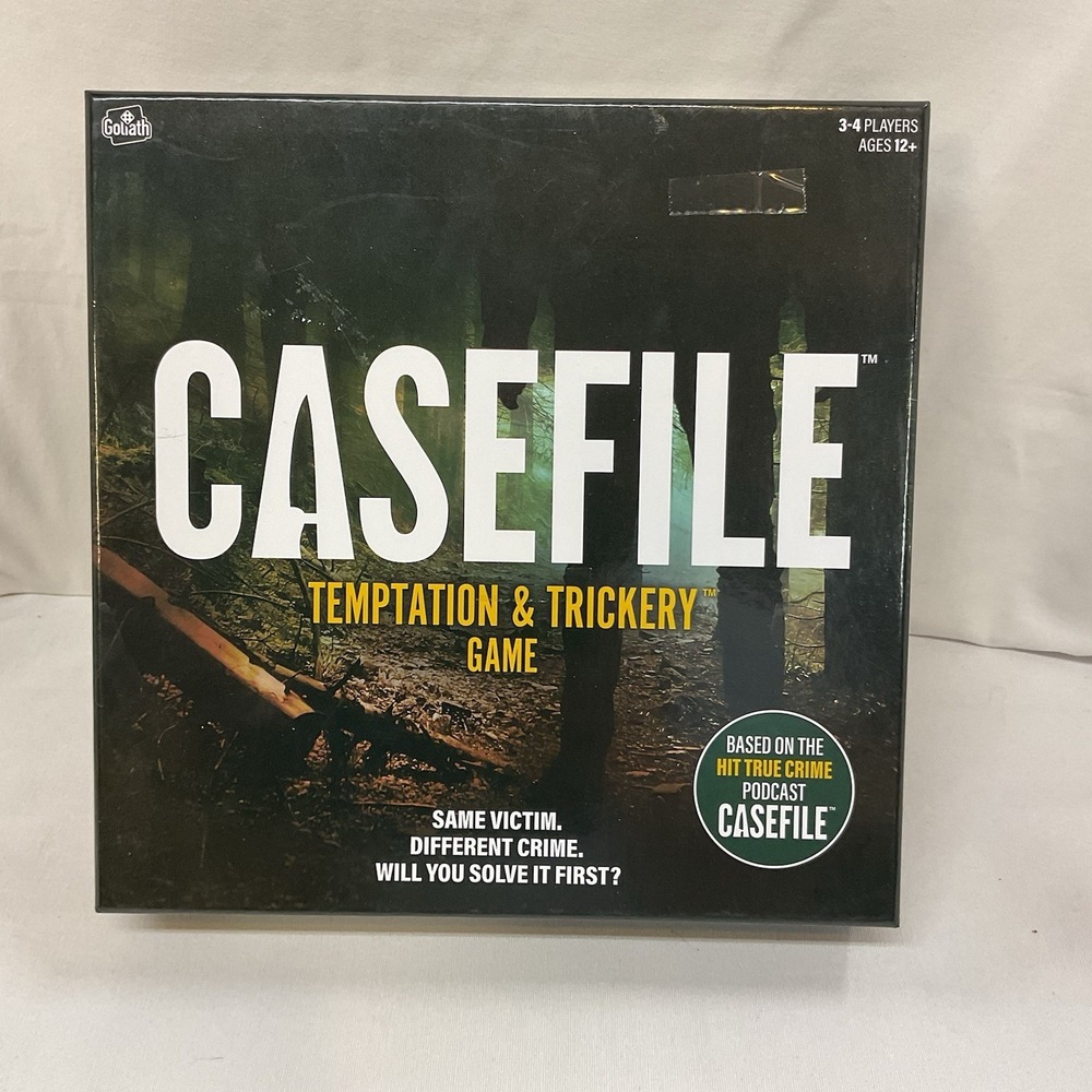 Case File NWT (Sealed) Temptation & Trickery Game Based on True Crime Podcast